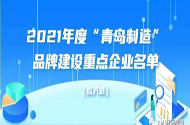 熱烈祝賀海美特2021年度青島制造品牌建設(shè)重點企業(yè)榜上有名